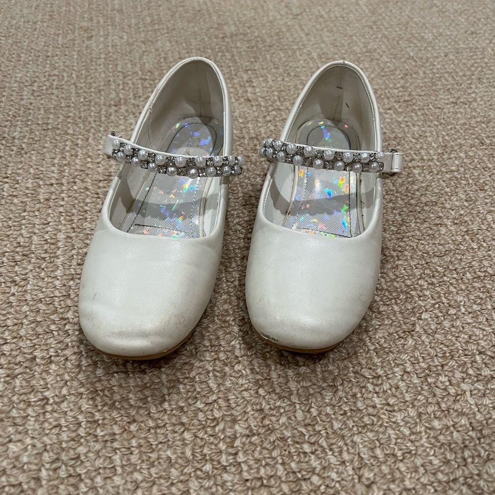 Girls White Dress Shoes Size Little Kid 13